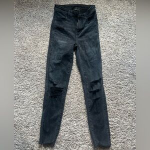 AE Next Level Jegging Size 000 short black with rips
